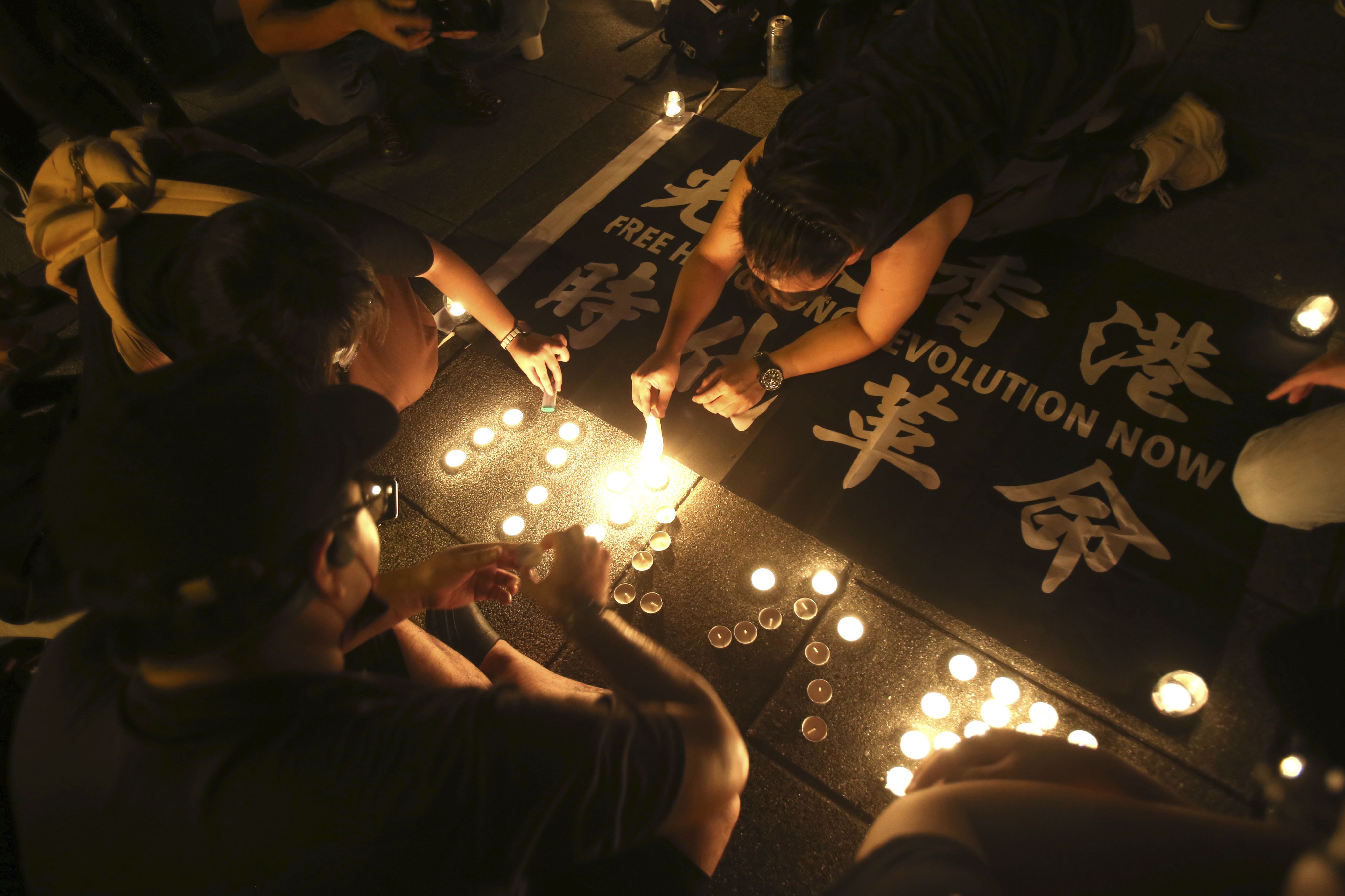 2020年6月4日，台北自由广场前的六四晚会