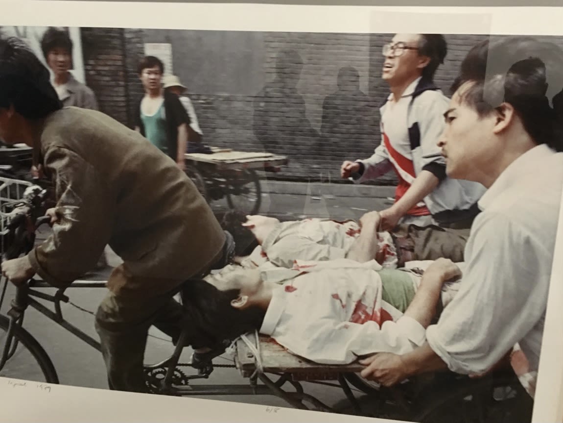 王兴伟的《新北京》无缘展出的部分（作者摄于2016年希克藏品展）