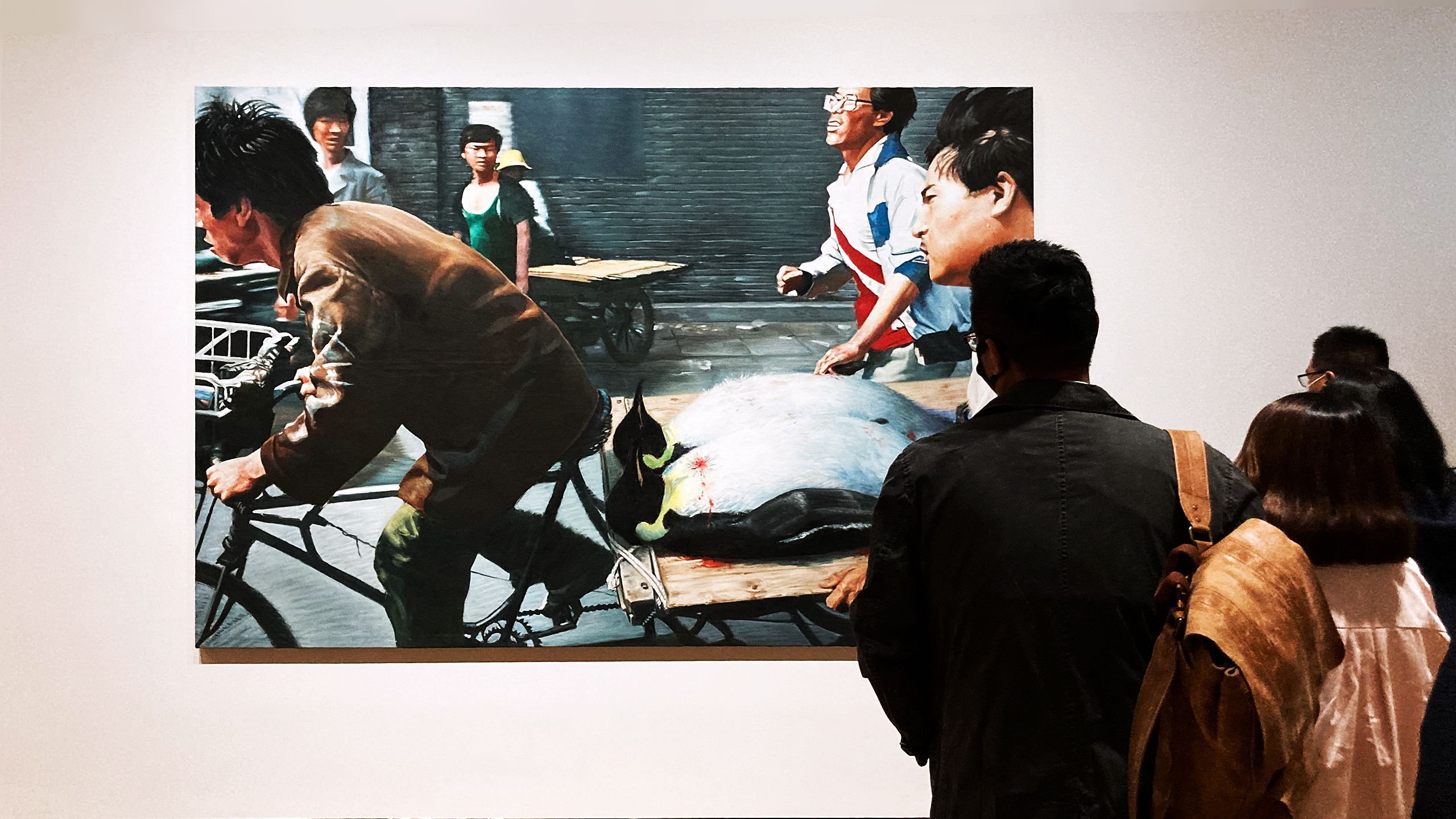 王兴伟的《新北京》，M+希克藏品（作者摄）