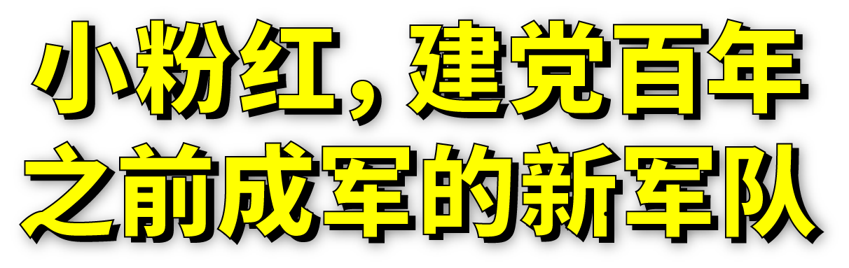 标题：小粉红，建党百年之前成军的新军队