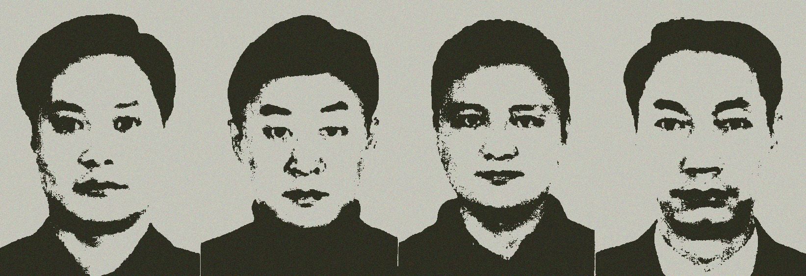同案被告的四名中国公民：中国国家安全部门的工作人员——贺峰、纪杰、李明、吕可青。